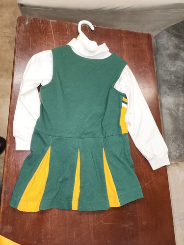 Vintage Green Bay Packers Cheerleading Outfit Dress Size 3T Team NFL Licensed - Picture 2 of 6