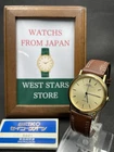 [Excellent] Vintage SEIKO SPIRIT 5S21-6000 Gold Round Quartz Men's JAPAN