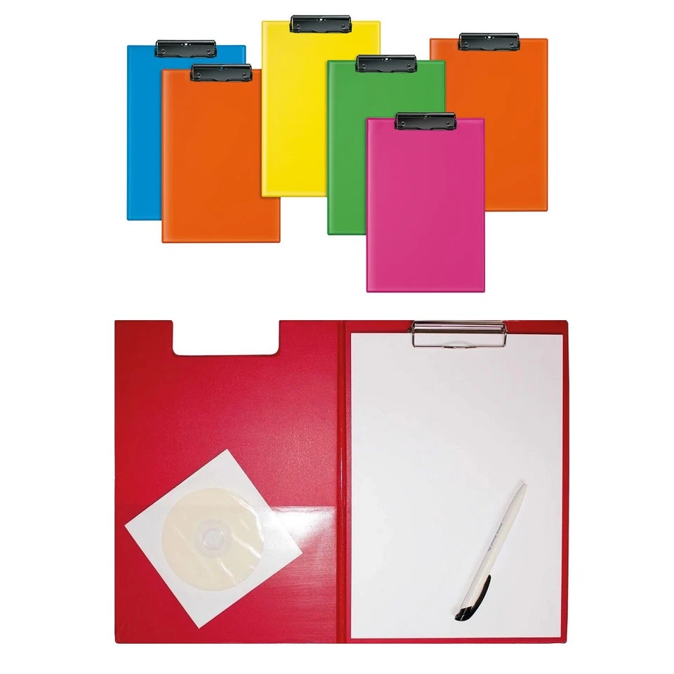 MAUL Klemmbrett A4 Schreibplatte Klemmbrettmappe mit Deckel und Innentasche