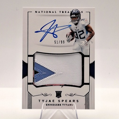 #ad 2023 National Treasures Tyjae Spears RPA 99 RC Patch Autograph #CRPA TSP Titans $49.99