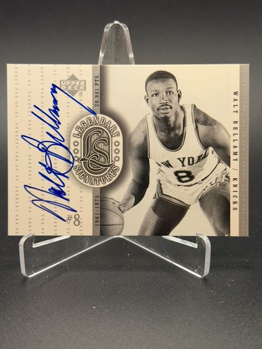 Walt Bellamy #WB 1999 Upper Deck Legends Legendary Signature card