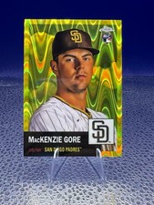 MACKENZIE GORE 2022 Topps Chrome Platinum Anniversary YELLOW Raywave /250 Padres