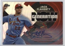 2022 Topps Series 2 Generation Now Red Auto 7/10 Jack Flaherty #GN-51 Auto 0t2