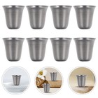 10 Stück kleine Kommunionsbecher aus Edelstahl für Gottesdienste und religiöse