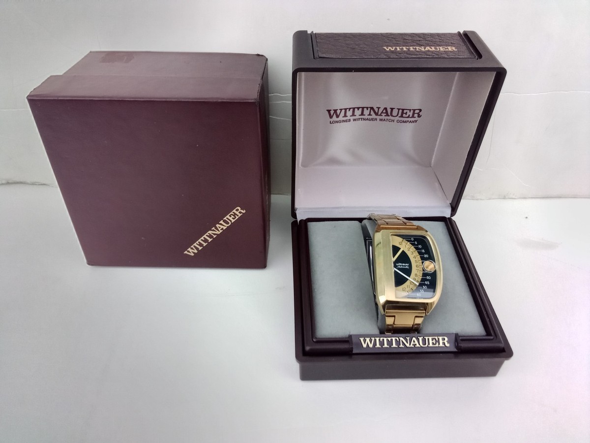 Rare Wittnauer Futurama Jump Hour Linear Automatic Swiss Double