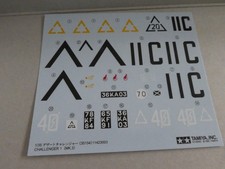 Tamiya Challenger 1 (mk3) new decals sheet kit no 154 1/35 scale