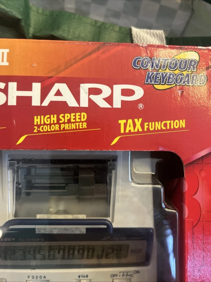SHARP EL-1750P II Electronic 2 Color Printing Calculator NEW IN BOX - Image 3 of 4