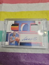 2023-24 Panini National Treasures - Rookie  Autograph Triple Cason Wallace 24 