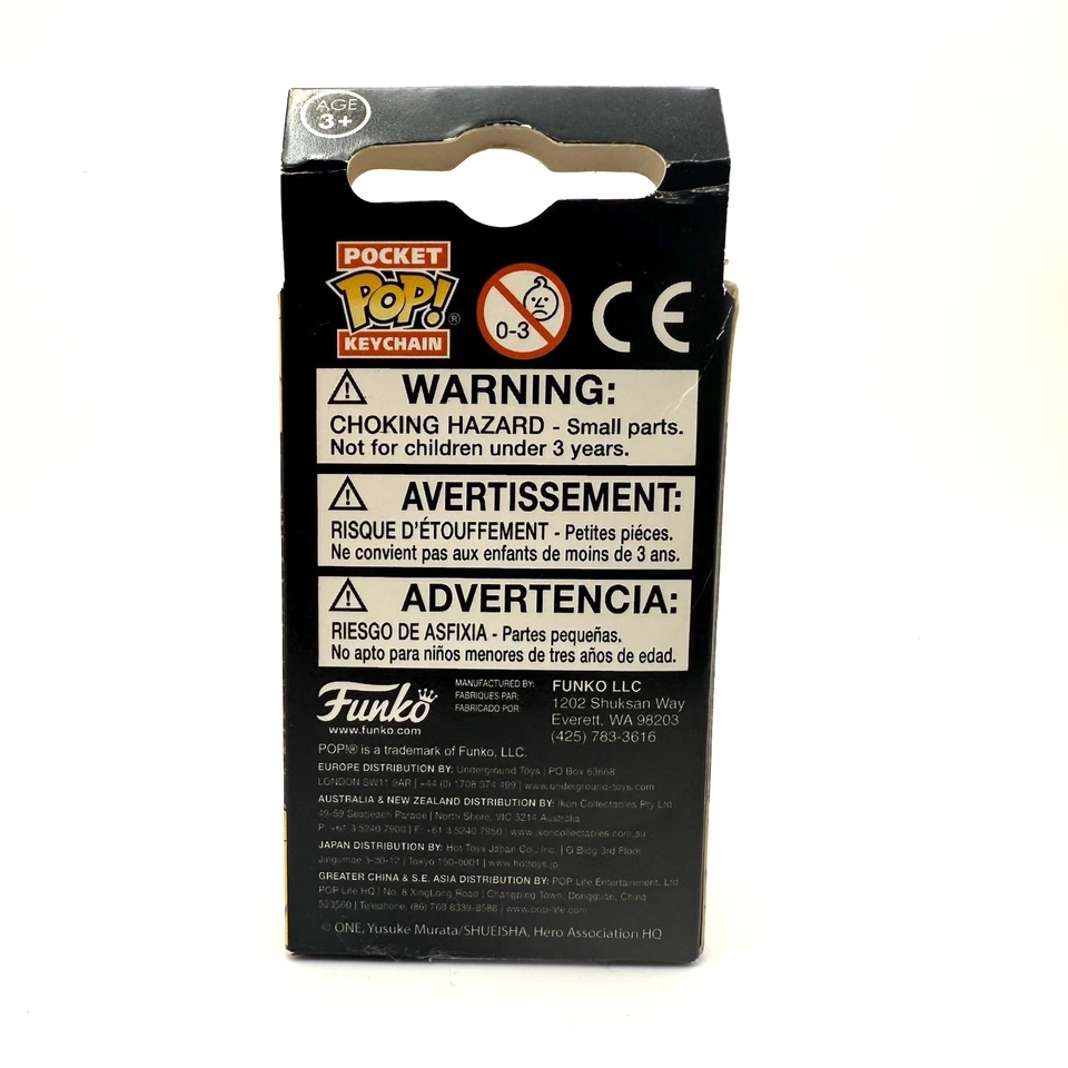 Funko Pocket Pop Llavero Saitama One Punch Man Figura Anime Nuevo en Caja Foto 3 de 4