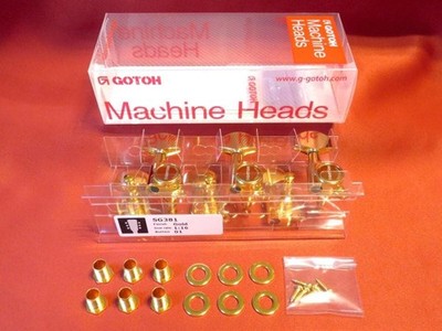 GOTOH SG381-01-GG-L3R3 Gold Gitarren-Tuner-Maschinenköpfe, 3+3 L R, gebraucht