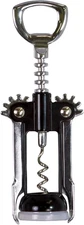 Winged Corkscrew for Wine Bottles, Easy Manual Cork Remover, Multi-Purpose Opene