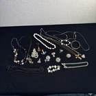 Vintage Costume Jewelry Lot Brooches,Necklaces And More.