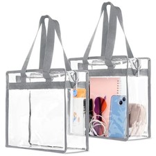Hoiny Clear Bag for Stadium Events Approved, 12x6x12 Large Transparent Tote 2