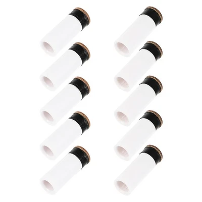 10Pcs Reusable Plastic Pool Cue Tips Screw-on Billiard Stick Replacements White - Image 1 of 4