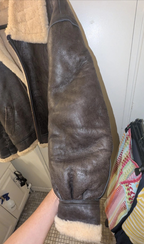 Schott NYC Classic 257s B-3 Sheepskin Leather WW2 Bomber image 5