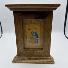 Hand-Painted Indo-Persian Miniature – Mughal Scholar in Blue Robe & Turban