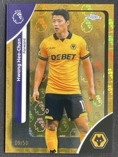 Hwang Hee-Chan 2025-26 Topps Chrome LogoFractor Premier League Gold /50 #196