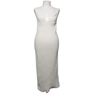 Khaite, Maxikleid, Größe: XS, Weiß, Baumwolle/Polyamid, Streifen #btO