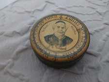 Kleine Blechdose Pfarrer Sebastian Kneipp Pillendose um 1910 W&uuml;rzburg Ochsenfurt
