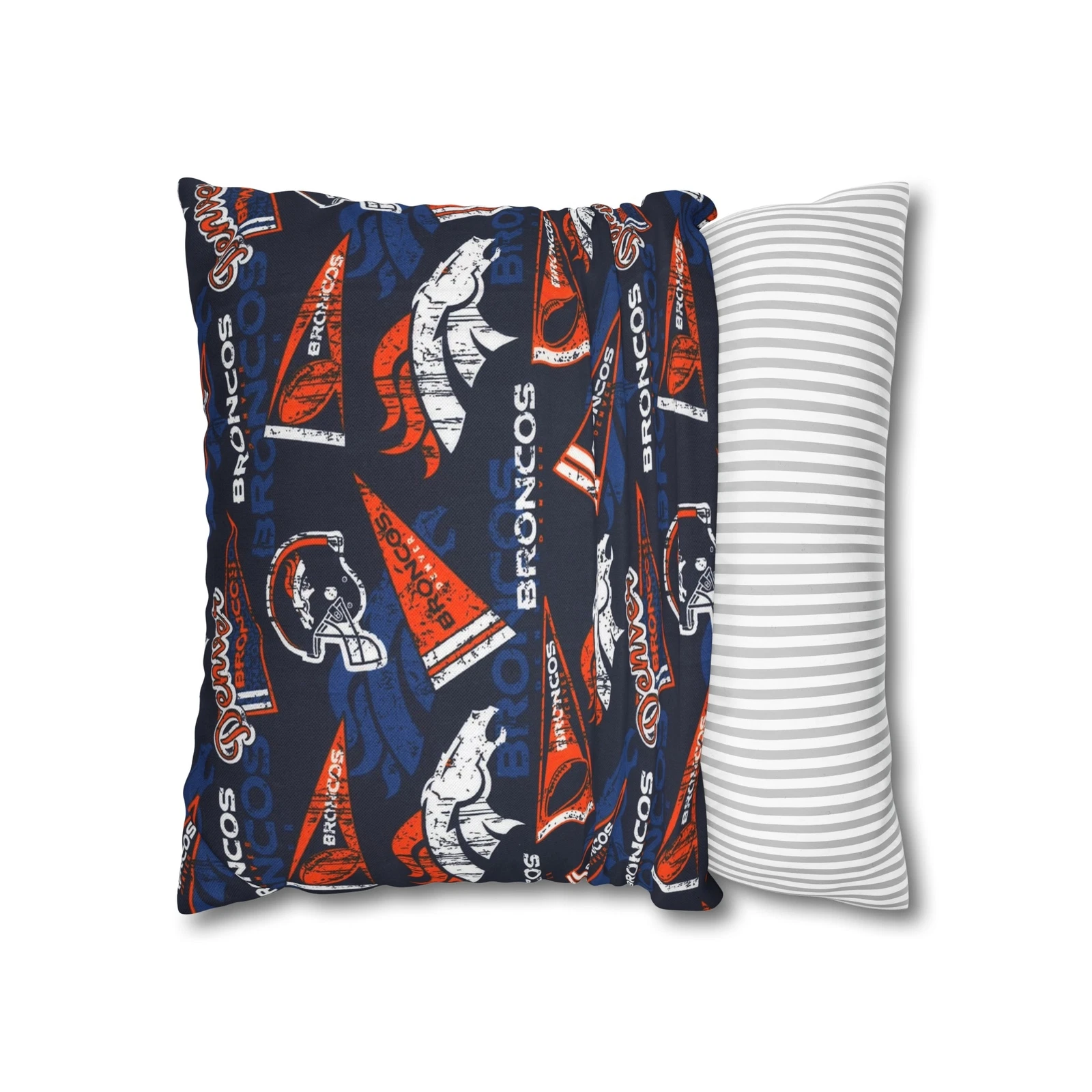 Denver Broncos Spun Square Pillowcase