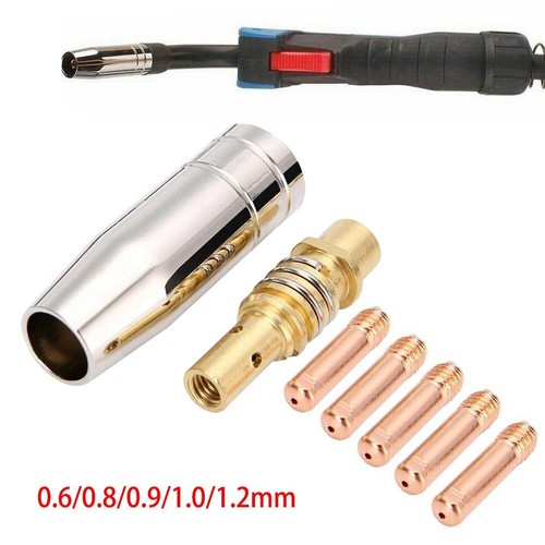 Buse de soudage MIG 0,6 mm-1,2 mm 7 pi??ces accessoires kit consommables conduct