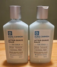 Duke Cannon Supply Co ICE COLD After Shave Balm (Lot of 2) 6fl oz Each