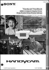 Sony HDR-CX360 / CX360V / PJ10 / PJ30 / PJ30V / PJ50 / PJ50V / XR160 Manual