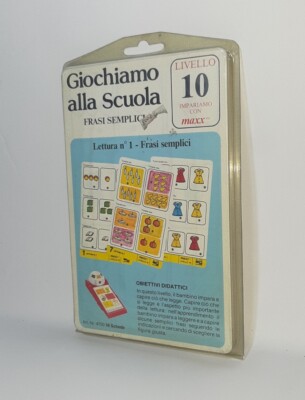 WIR SPIELEN IN DER SCHULE Level 10 Maxx Lernspiel für Kinder Vintage Doll