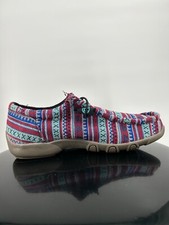 Roper Women's Turquoise Aztec Cavas Chukka w Elastic Laces US Size 7.5