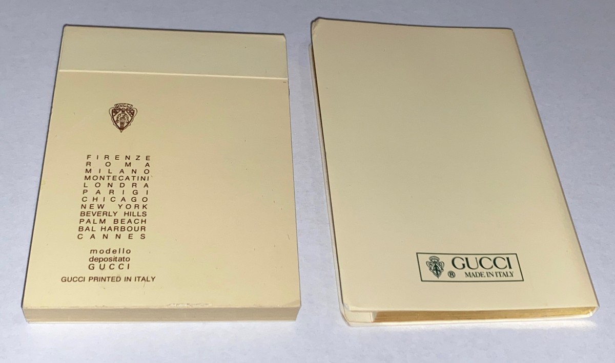 Vintage Gucci Notepad / Address Book Refill NEW Old Stock NOS | eBay