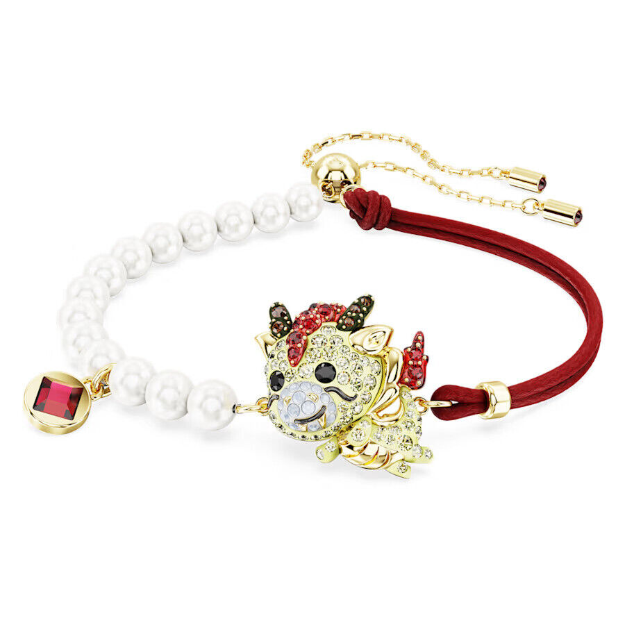 Swarovski Chinese Zodiac Bracelet, Dragon, Multicolored Gold Swarovski Chinese Zodiac Bracelet, Dragon, Multicolored Gold