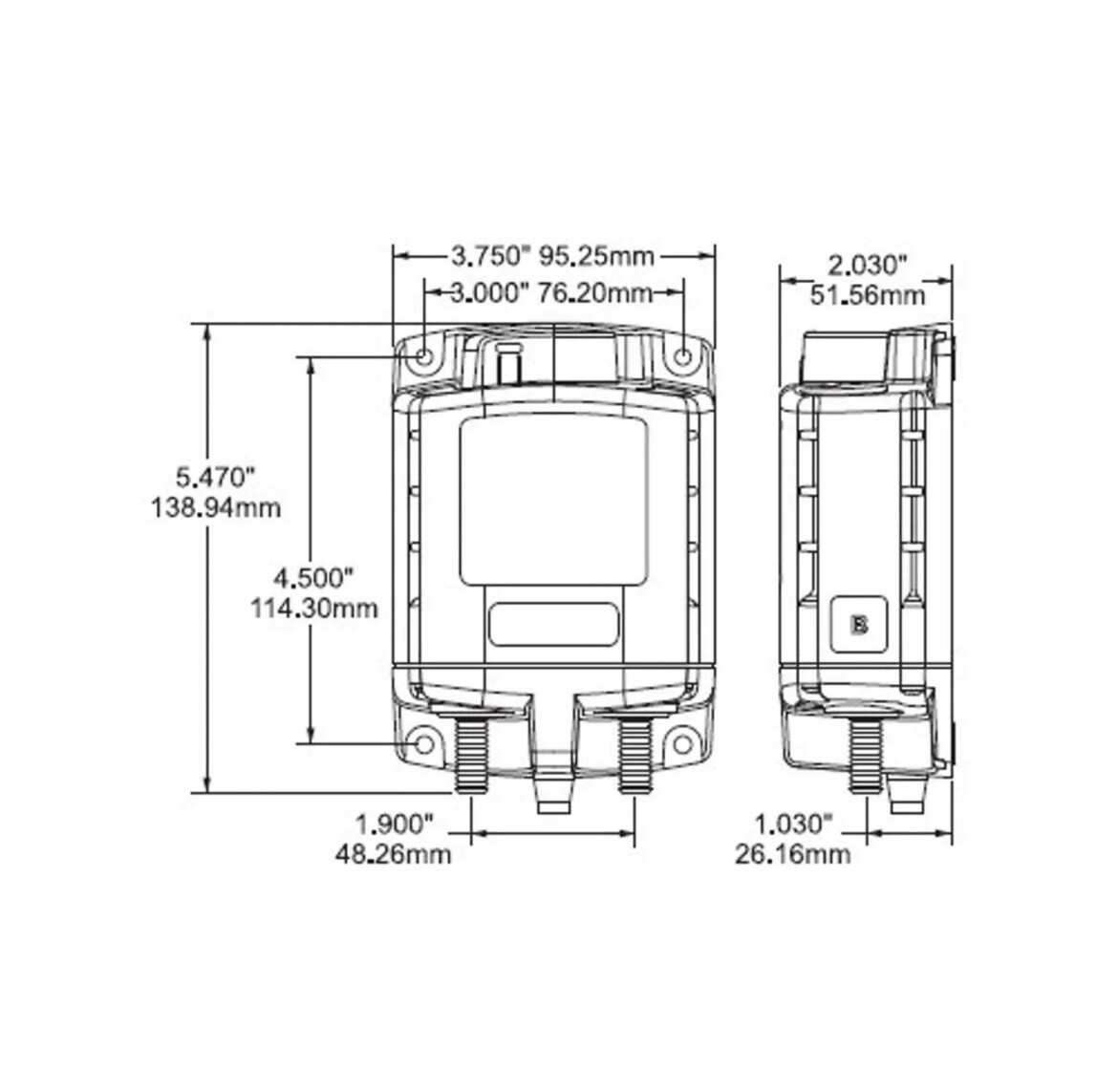Blue Sea MLRBS ML Solenoid Remote Battery Switch with Override│24V DC