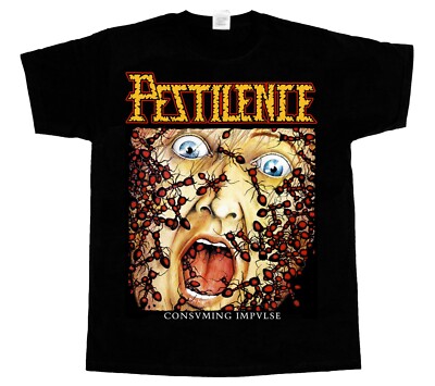 Pestilence Consuming Impulse Short - Long sleeve new black T-SHIRT 345XL