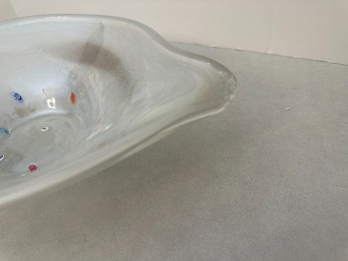 Murano Millefiori Italian - Art Glass Bowl - 15" x 10" x 3.5" Deep - Picture 3 of 10
