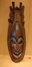 Holzmaske, Holz, alt, Kunst, Antik, Vintage, Deko, Sammeln