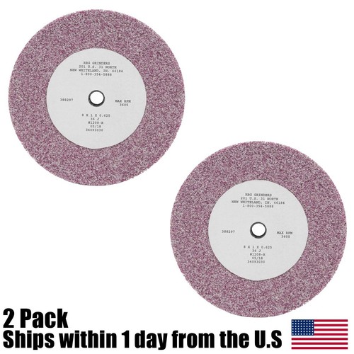 2PK RBG 1208 Lawn Mower Blade Grinding Wheel 567911 36 Grit 8