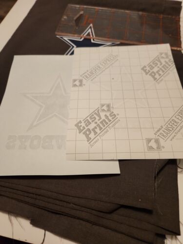 Dallas Cowboys Football Heat Transfer Vinyl Iron On Lot of 2 - Picture 6 of 6
