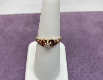 18kt Yellow Gold .20 CTW VS1, H Diamond Size 6.25 Ring 1006685-2