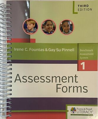 Fountas & Pinnell Literacy Benchmark Assessment System 1 Assessment Forms 3rd