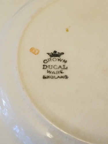 8- Crown Ducal Ascot Chintz 6 in bread & butter/ dessert plates - Picture 7 of 12