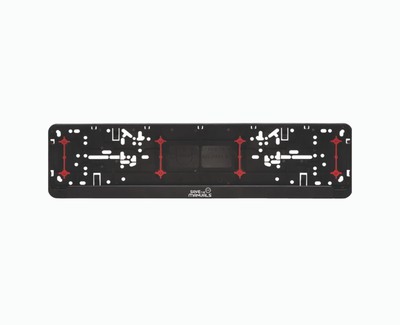 2x European License Number Plate Frame Holder Surround Wurth Save the manuals
