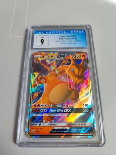 Pokémon Charizard GX Hidden Fates Blackstar Promo sm211 CGC 9