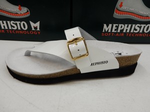 mephisto womens sandal helen white vernis size eu 38 us 8 size 38 in us womens
