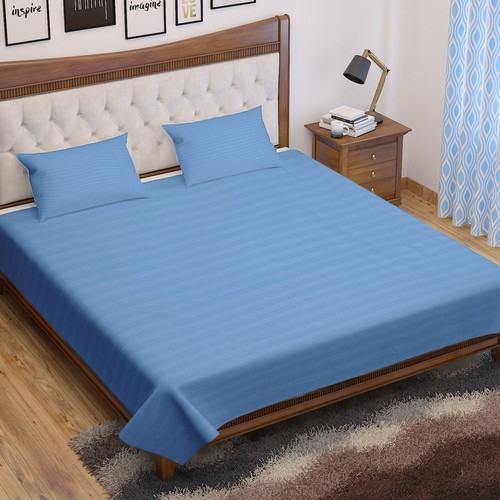 Stripe Sheet 25cm Extra Deep Single Double King & Super King Size Bed Sheets UK - Picture 3 of 89