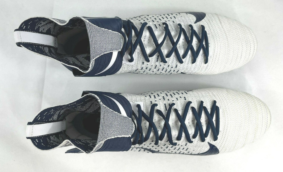 Nike Alpha Menace Elite 2 Football Navy Cleats Flyknit Men`s 