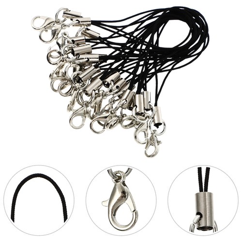 Set of 2 Handy Kabel Telefon Lanyard Handy-Lanyard Mit Karabinerverschluss - Zdjęcie 5 z 12
