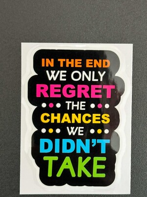 DECAL STICKER MOTIVATIONAL POSITIVE ATTITUDE MOTIVATE
