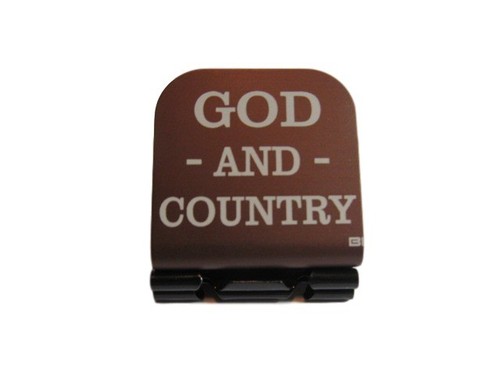 GOD And Country Laser Etched Aluminum Hat Clip Brim-it - Picture 2 of 9