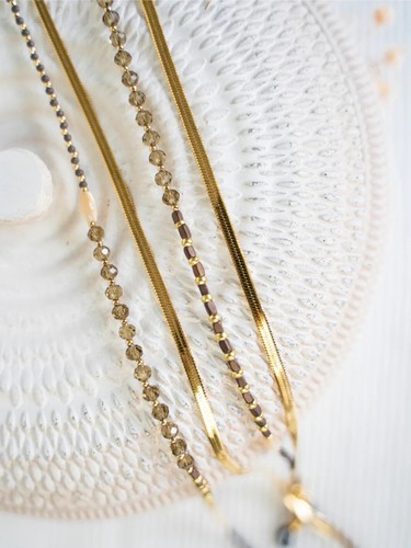 Brillenkette Perlen Kette Emma Jane Sunny Cords Gold Damen Sonnenbrillenkette - Picture 3 of 6