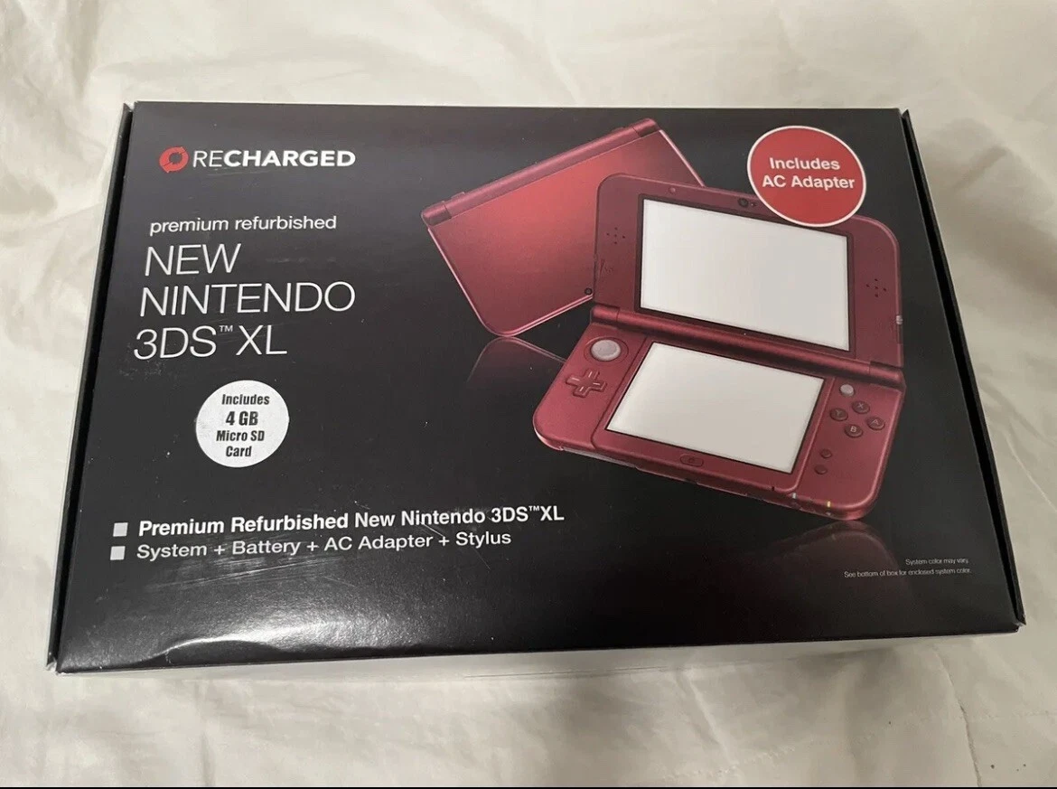 New Nintendo 3DS XL Handheld Gaming Console Red Gamestop